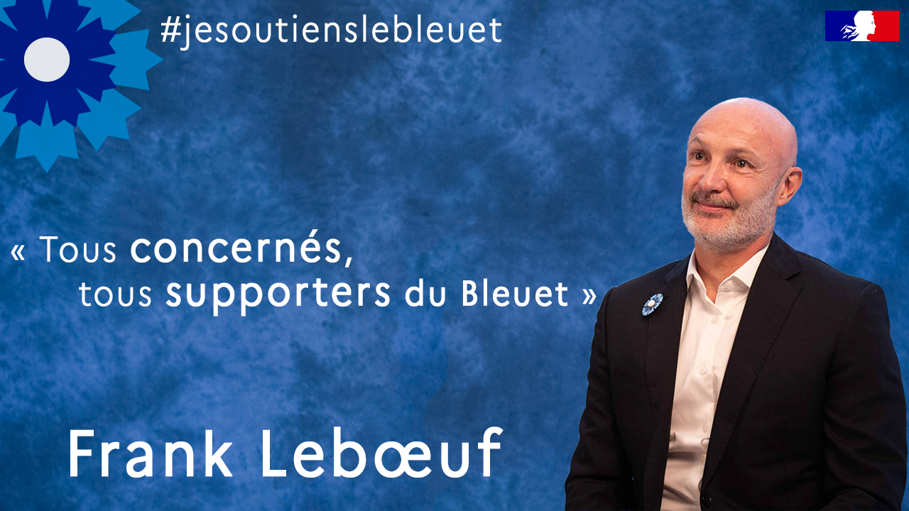 Frank Lebœuf est le nouvel ambassadeur du Bleuet de France